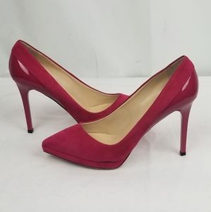 Jimmy Choo Suede Heels Pumps size 37.5